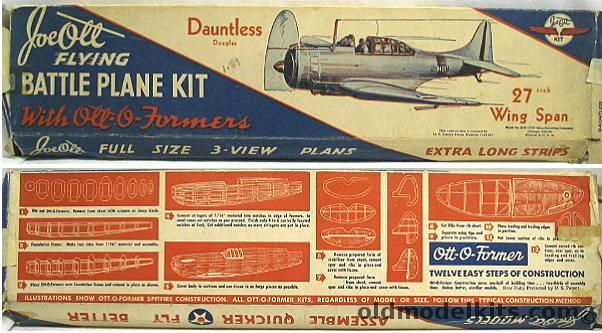 Joe Ott Douglas Dauntless SBD 27 inch Wingspan Flying Model, 2705 plastic model kit